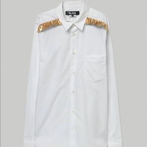 Comme des Garcons Taffeta Ruffle Shirt NWT